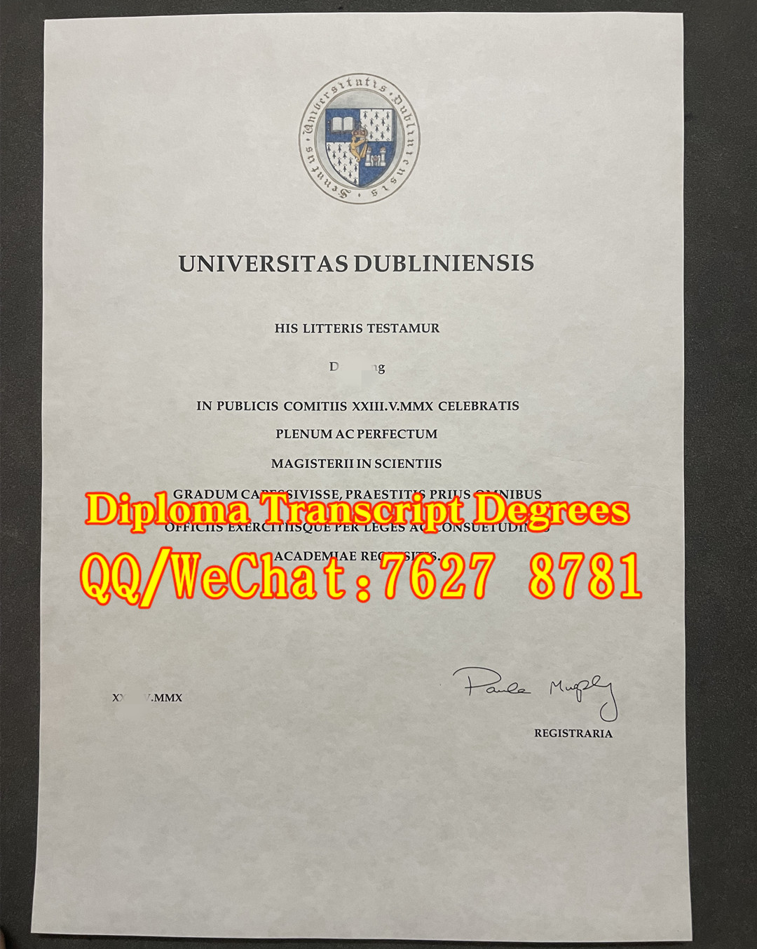 Trinity College Dublin, the University of Dublin diploma爱尔兰都柏林圣三一大学毕业证